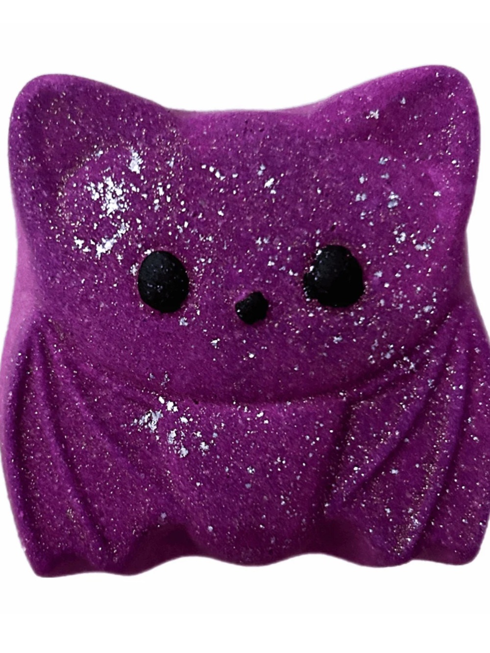 Purple bat bath bomb